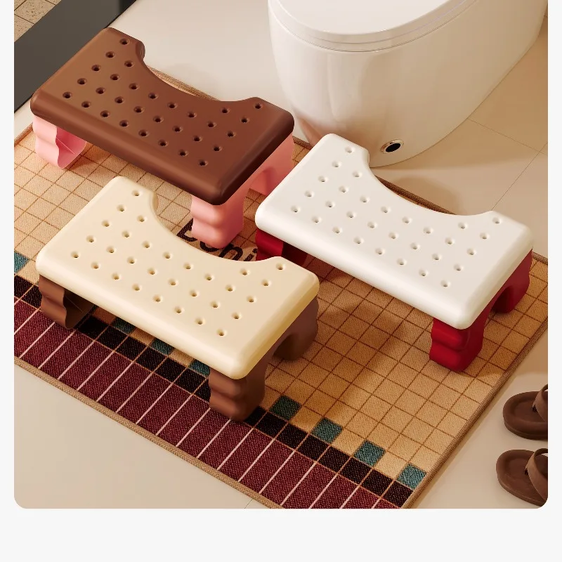 footstool for toilets, squatting pit artifact, thickened and non-slip bathroom, ottoman for children and pregnant women