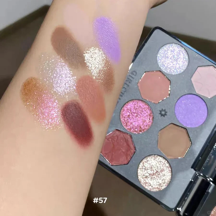 Girlcult 8 Color Eyeshadow Palette Smoky Neutral Duochrome Long Lasting Highly Pigmented Matte Shimmer Makeup for Daily Glam