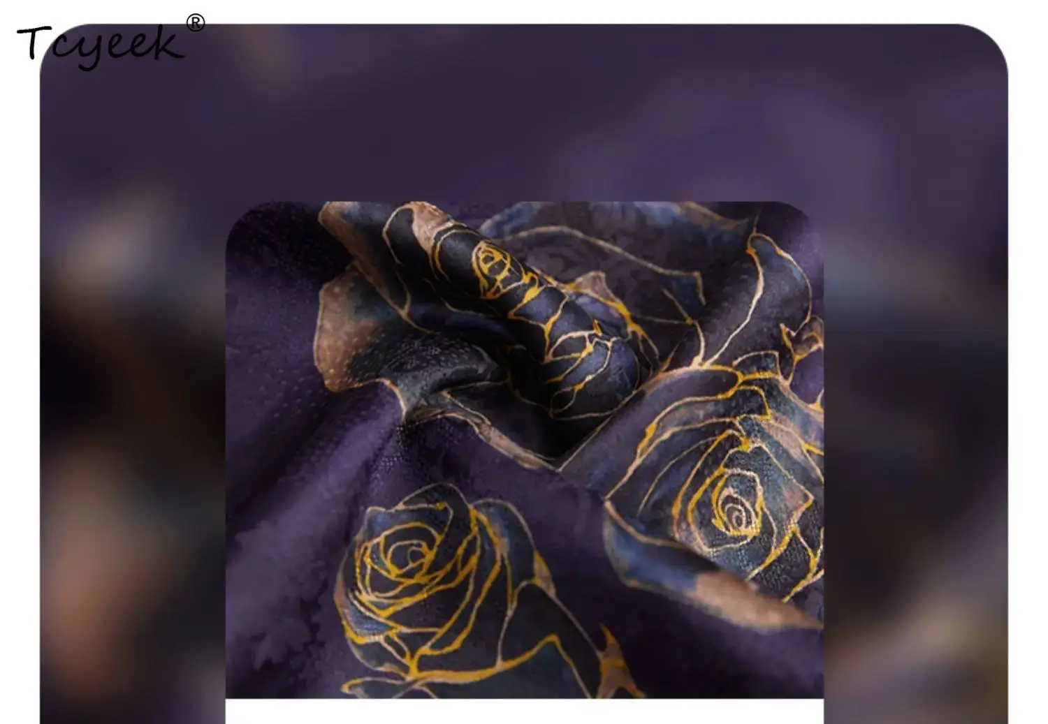 

Tcyeek, 19MM 100%Mulberry Slik Elegant Kerchief, 105cm Women Vintage Floral, Original Design Scarf, Summer Autumn A46282QM