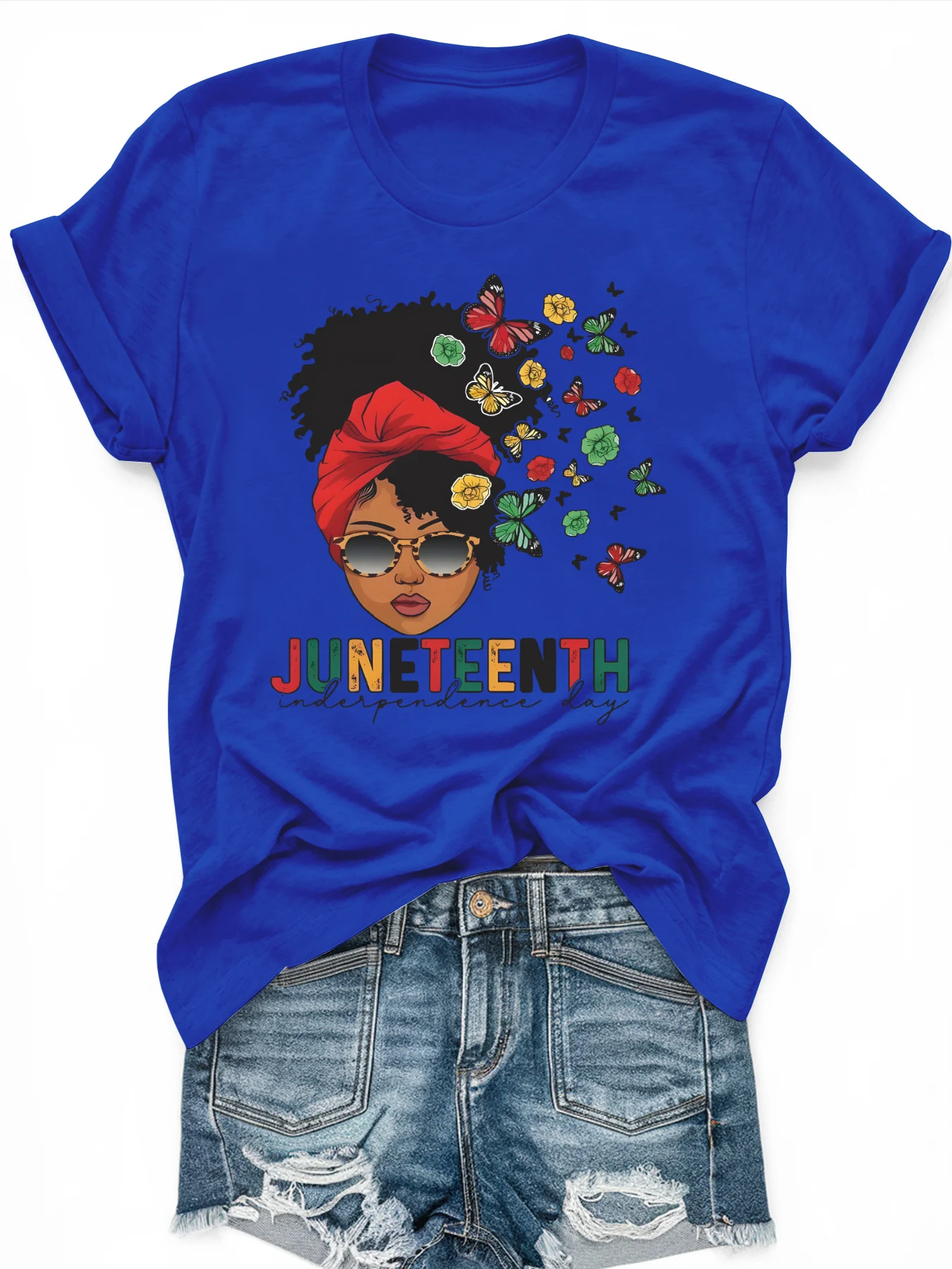 

Women's large-size printed short-sleeved T-shirt, loose and casual, soft, comfortable and breathable, outdoor sports