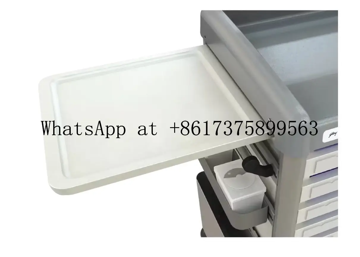 Mobile Medical Medication Distribution Cart Hospital Ward Drug Delivery Trolley ABS Material