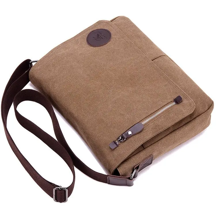Canvas Crossbody Square Soft Handle Shoulder  Retro Large Capacity Sports Travel Bag Business Travel bag