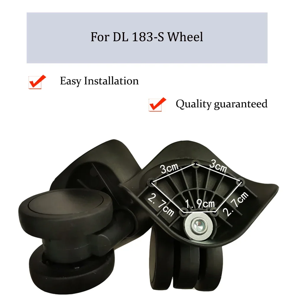 

Suitable For DL 183-S Nylon Luggage Wheel Trolley Case Wheel Pulley Sliding Casters Universal Wheel Slient Wear-resistant Repair