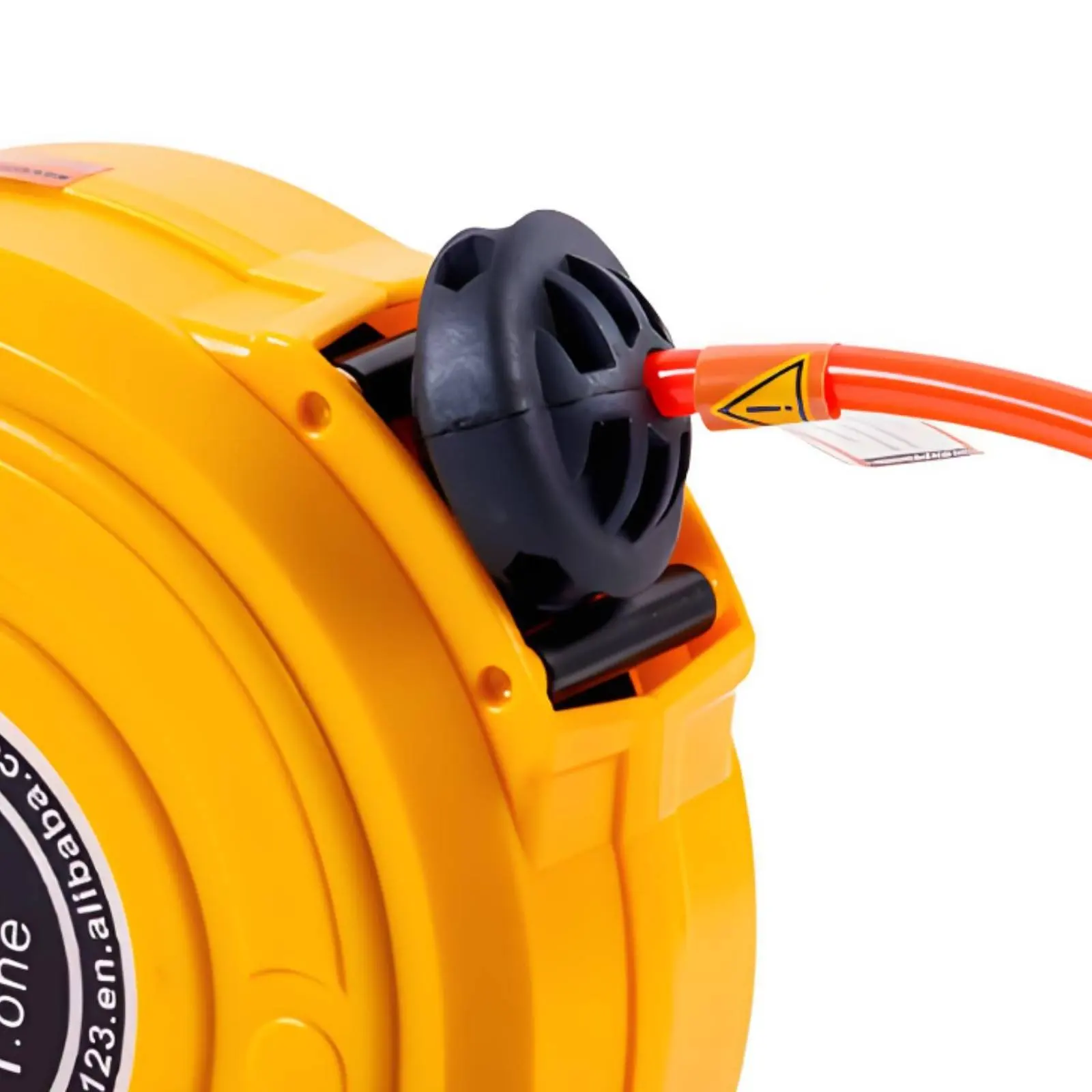 Automatic Retractable Air Hose Reel Ribbed Grip Garage Gear for Workshop, Car Care view 4