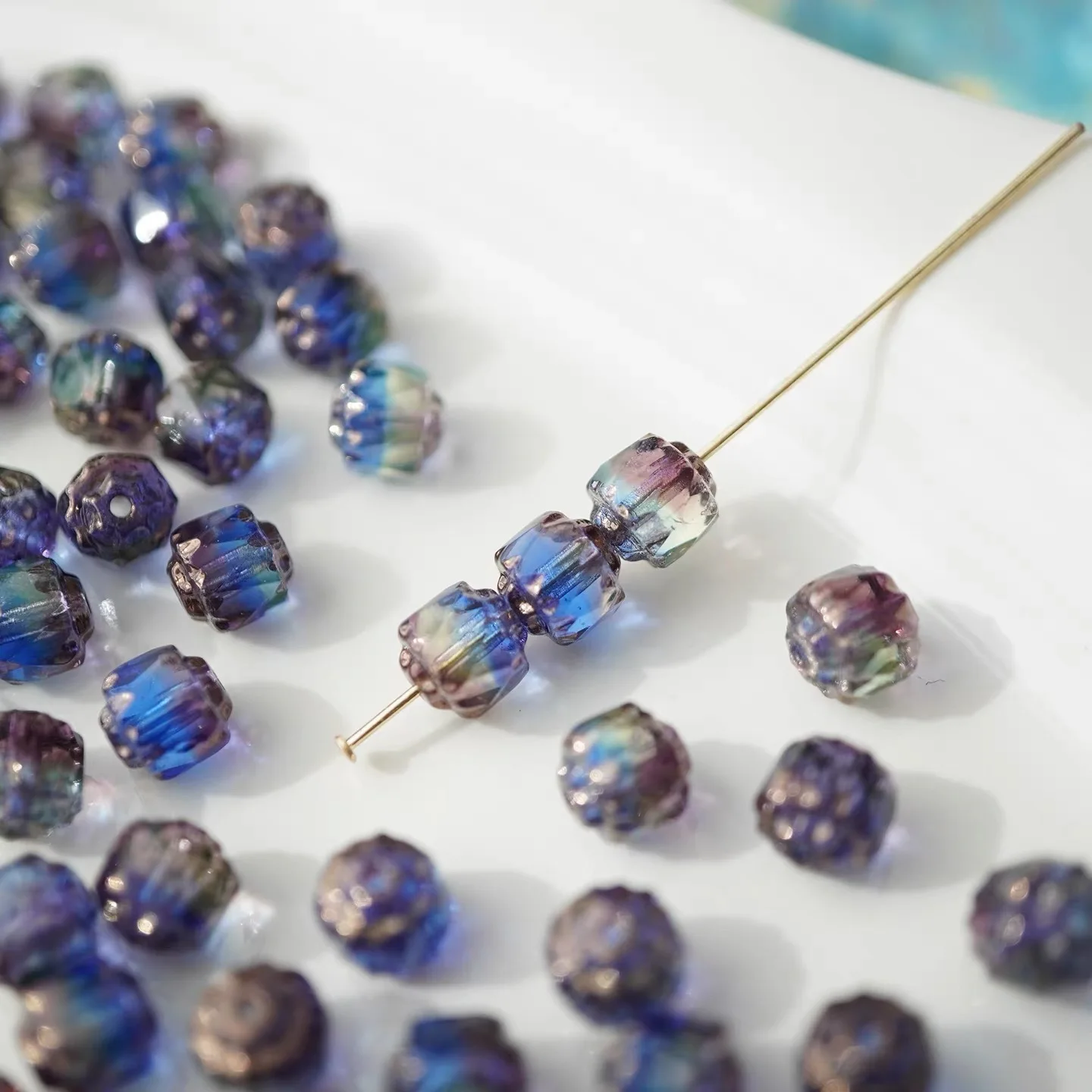 30pcs 6mm (Multiple Colors) Loose Spacer Beads for Jewelry Making DIY Handmade Bracelets Earrings