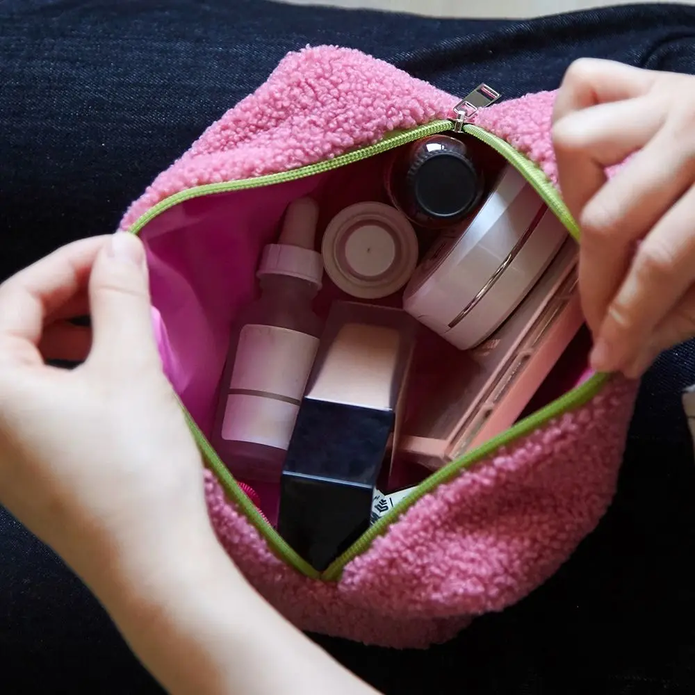 

Kawaii Plush Plush Makeup Bag Large Capacity Organizer Pencil Case Cosmetic Bag Cosmetic