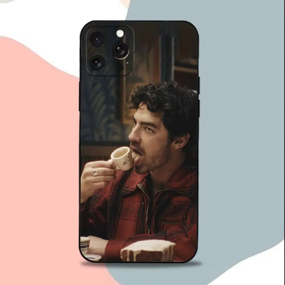 J-JoeS J-Jonas Singer  Phone Case For iPhone 15,13,16,12,11,17,14,Plus,Pro,Max,XS,XR,X,SE,Mini,Soft Silicone Black Cover