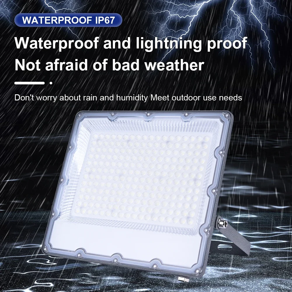 Luz de inundação LED impermeável, IP66, Jardim, Rua, Portão, Projectores de parede, AC 220V, 100W, 200W, 300W, 10W, 20W, 30W, 50W, 100W