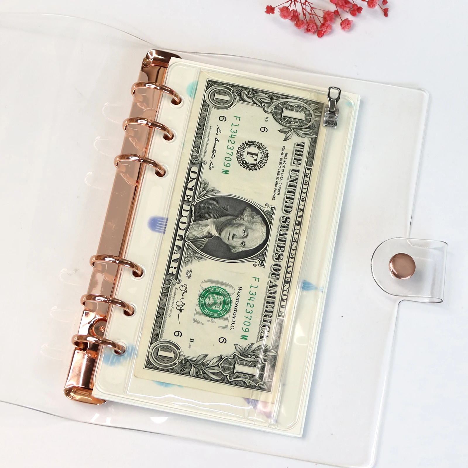 Transparant Clear A6 Rits Pouch Waterdichte Cash Budget Enveloppen Rits Bindmiddel Zakjes Voor Notebook Planner Reis Bindmiddelen