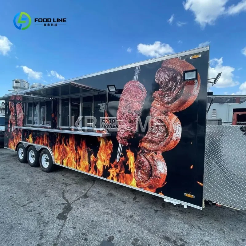 

Truck Hot Dog Coffee Outdoor Street Food Trailer Food Catering Trailer for Sale Ice Cream Vending Cart