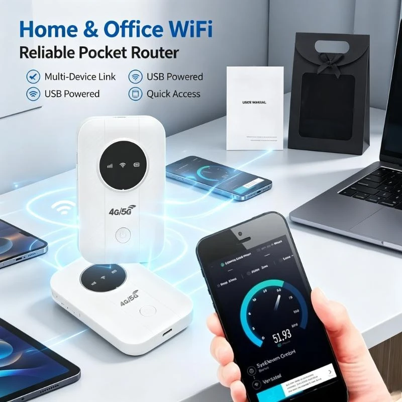 New 300Mbps 4/5G Wireless Modem USB Powered Pocket Router Mobile Hotspot Asian European Version Outdoor Pocket Internet