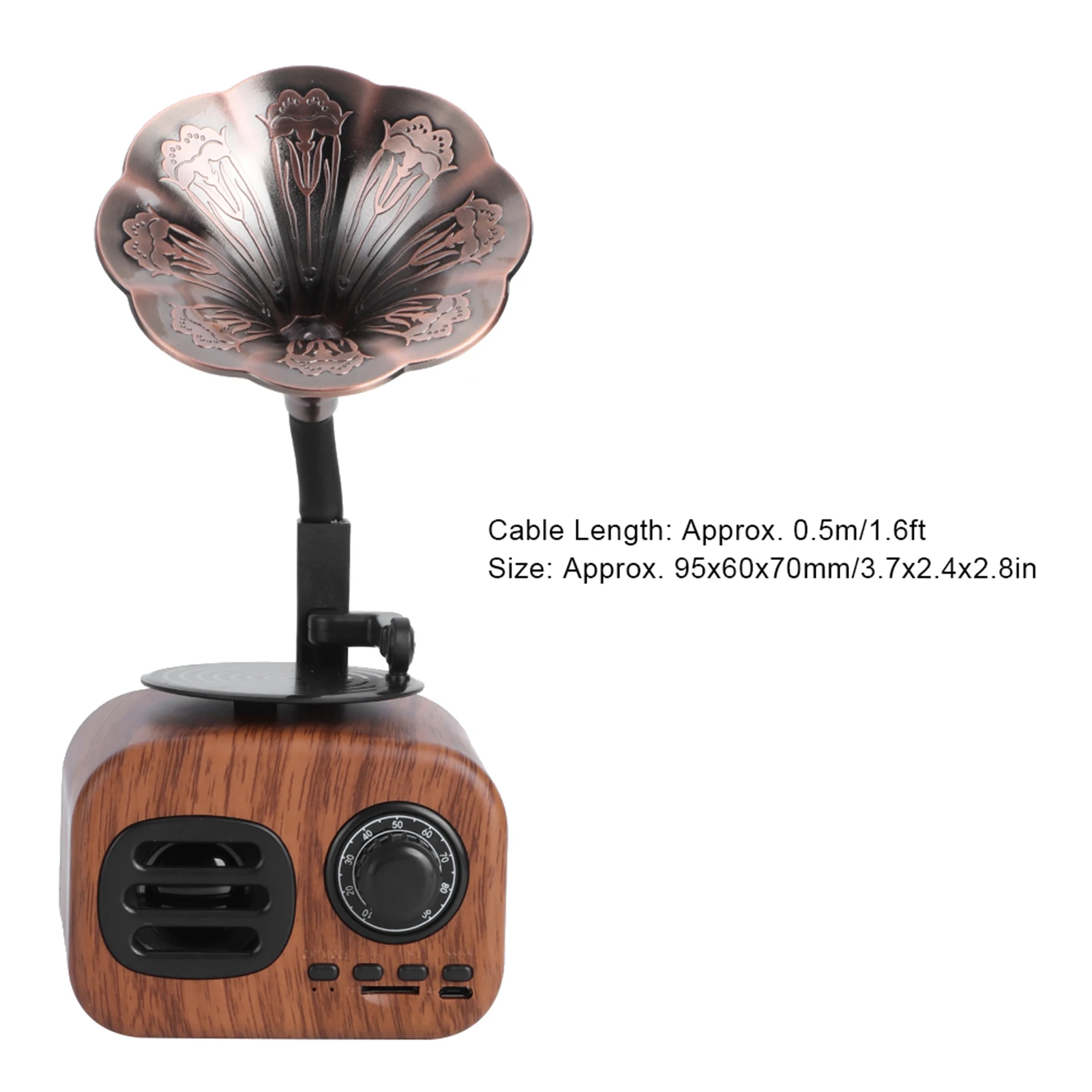 Bluetooth Speaker Creative Retro Bluetooth Speaker Plug-in Card Music Player for PC Mobile Phone Tablet