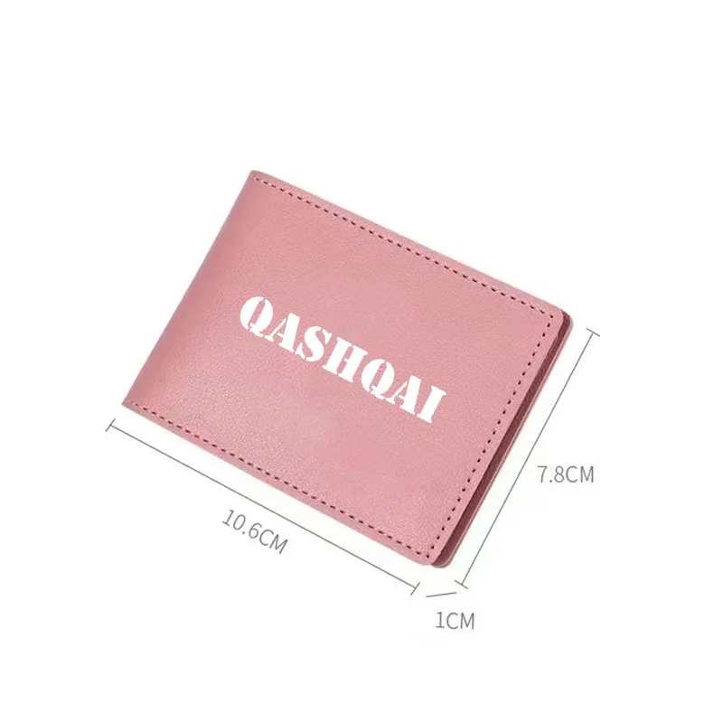 PU Leather Car Driving Documents Case Credit Card Holder For Nissan juke qashqai j11 10 x-trail note tiida nismo