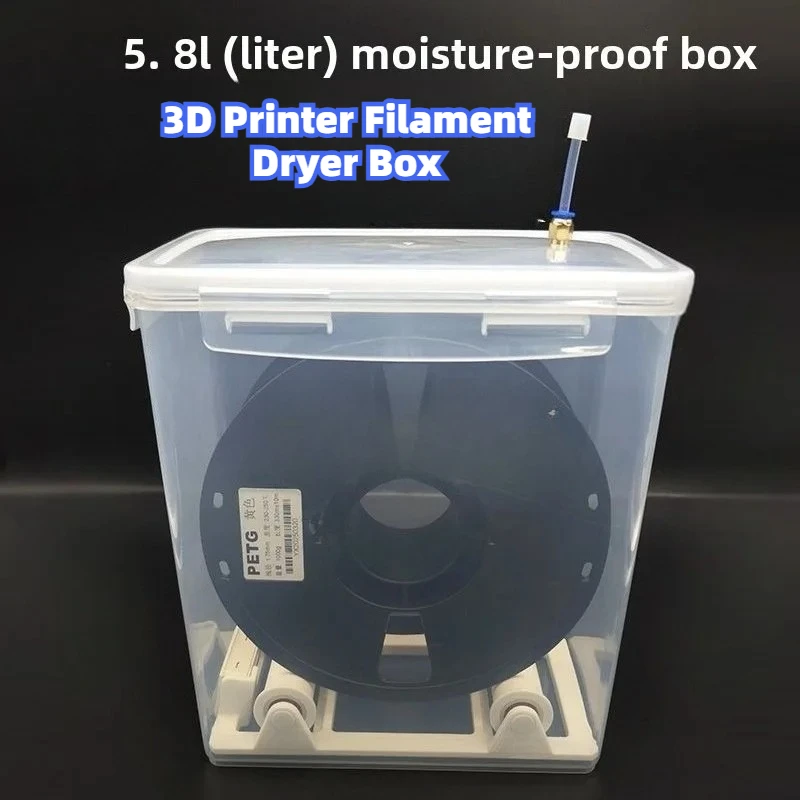 

Universal 3D Printer Filament Dryer Box 5.8L Airtight Storage Container Food Rice Spool Holder Aquarium Filter Media Organizer