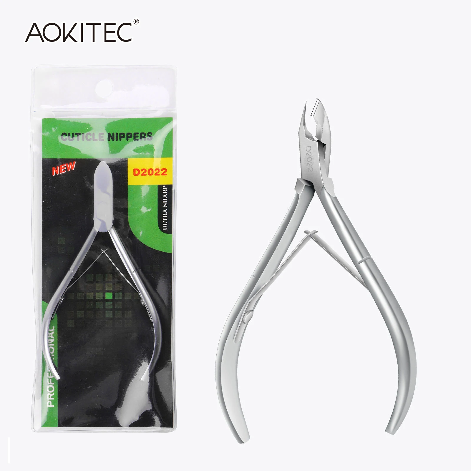 Aokitec Cuticle Nail Nippers Scissor Gold/Sliver 1pc Stainless Steel Trimmer Manicure Dead Skin Nipper Clipper Tool