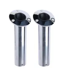 (2PC) Boot Zubehör 15/30/90 Grad 316 Edelstahl Boot Angelrute Halter Flush Mount Rod Pod