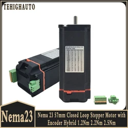 Nema 23 57mm Motor Driver All-in-one Motor 1.2Nm 2Nm 2.5Nm Nema23 Closed Loop Stepper Motor Integrated  with Encoder 24VDC