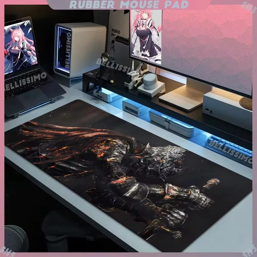 

D_dark S_souls Mouse Pad Non-Slip Rubber Edge locking mousepads pc gaming Game play mats Office for notebook PC computer