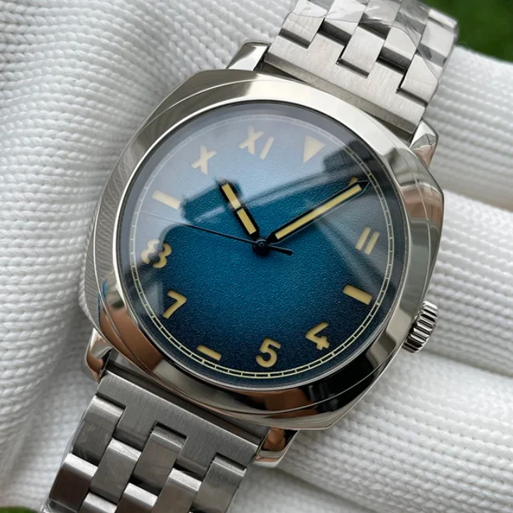 STEELDIVE Men Automatic Watch Pilot 42mm Mechanical Wristwatch Diver 20ATM Waterproof C3 Luminous Sapphire Mirror NH35 Military