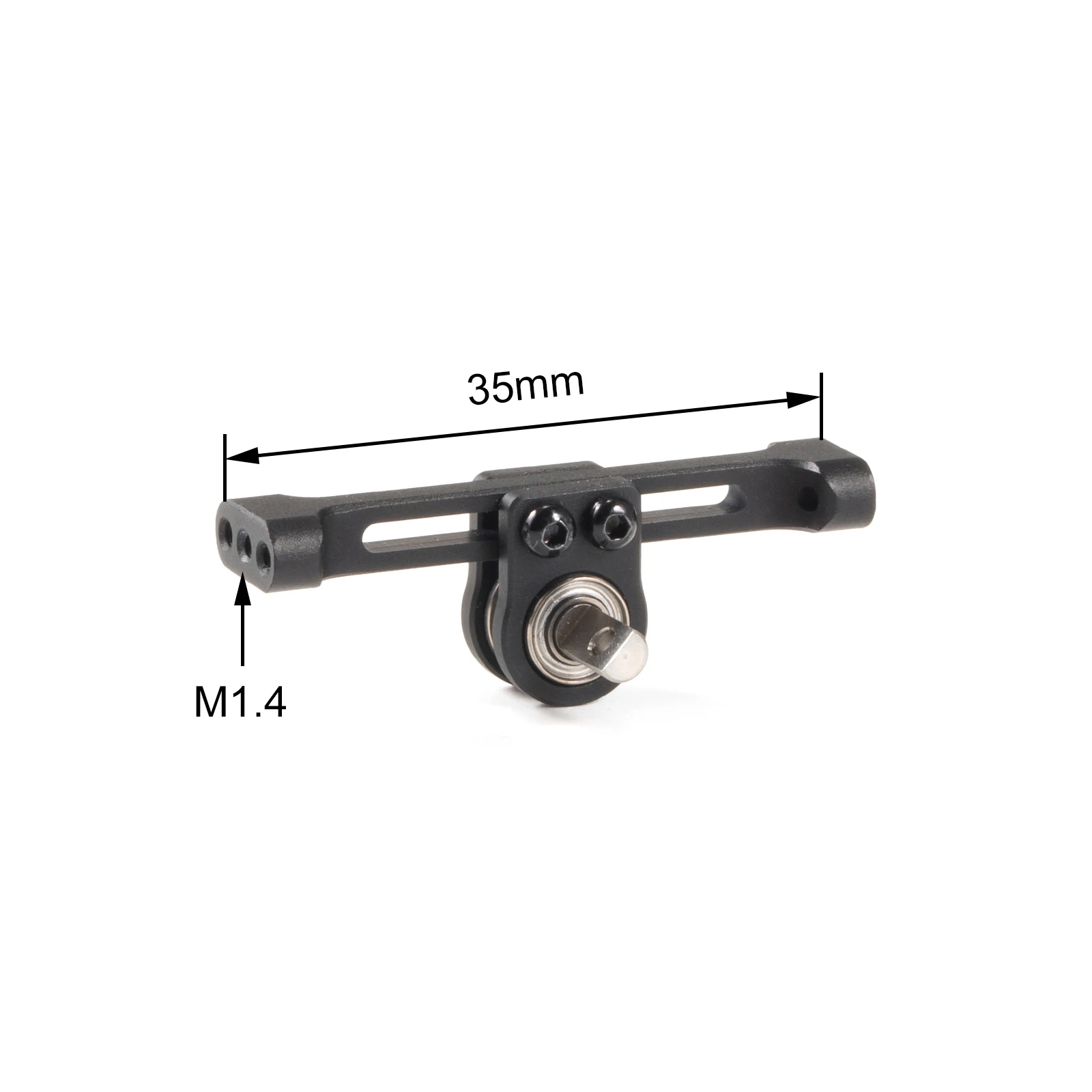 CNC Aluminum 1/24 Adjustable Carrier Bearing 35mm Width for LCG SCX24 Custom Build Micro Crawler Compact COMP Chassis