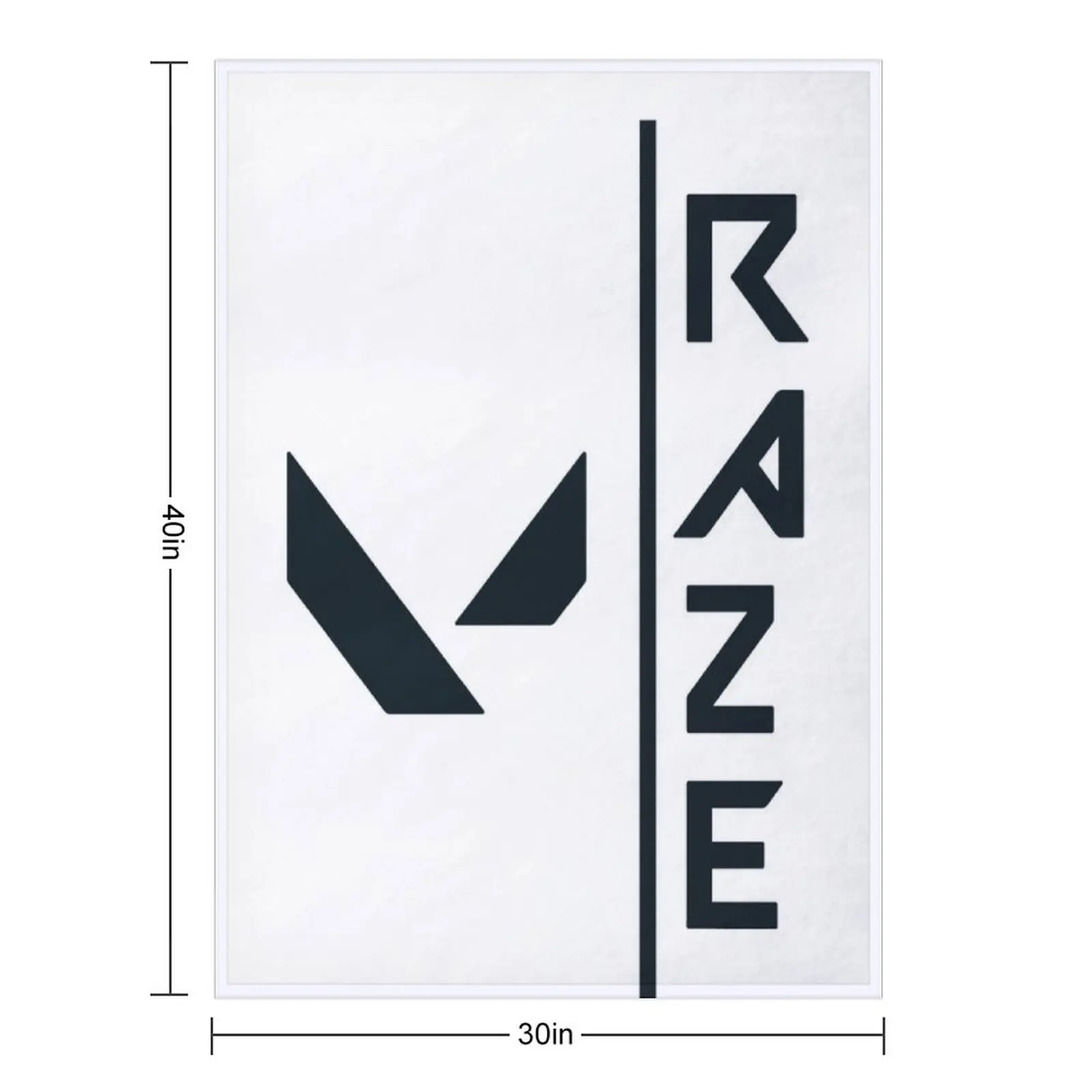 بطانية رمي Valorants Raze، بطانيات أرائك مزخرفة حرارية