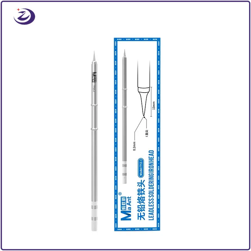 MaAnt T12 I/J/SK lead-free soldering iron tips solder with copper heat sharp straight curve arc blade tips phone repair parts