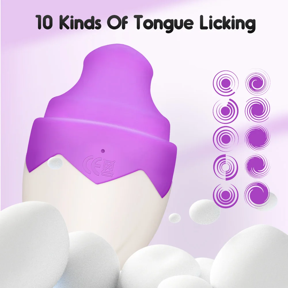 Tongue Licking Vibrator for Women Oral Egg Female Masturbator G Spot Nipple Vagina Massager Clit Stimulator Adult Goods Sex Toys