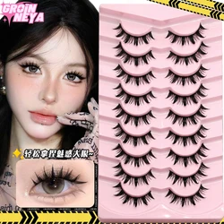 Manga Lashes New Natural Manga Lashes Soft Eyelashes Thick False Eyelashes Makeup Lashes Wispy Manga Soft Eyelash Extension Hot