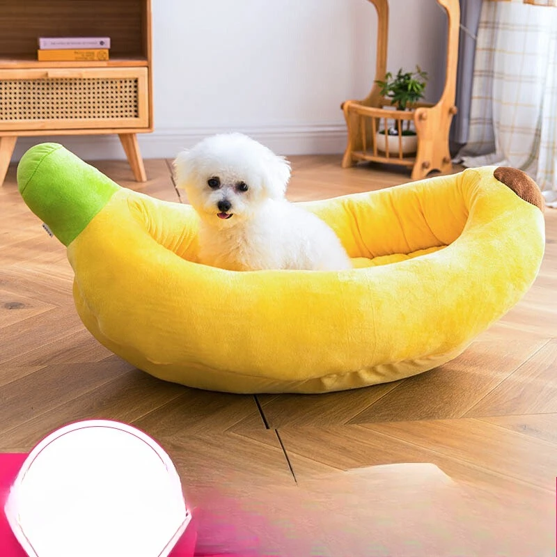 

Banana nest removable and washable, small and medium-sized dog cat litter, dog mat, pet bed, winter warm kennel