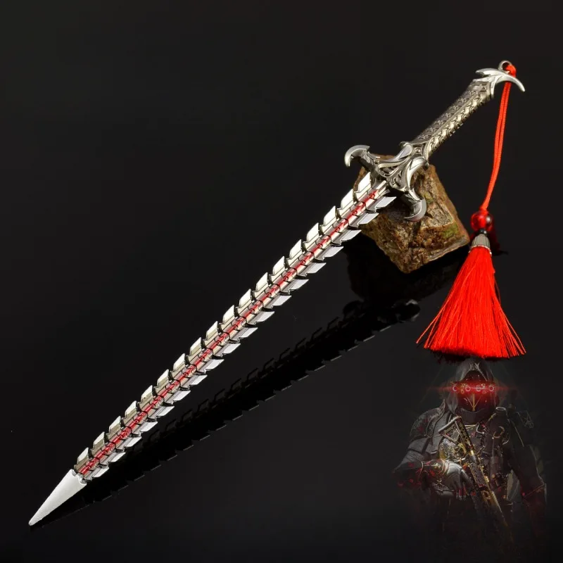 30 سنتيمتر مهمة لعبة ثعبان بليد الفضة الأفعى الرقص محيط سلاح نموذج سبيكة جمع الحرف زخرفة هدايا عيد اللعب الصبي #2