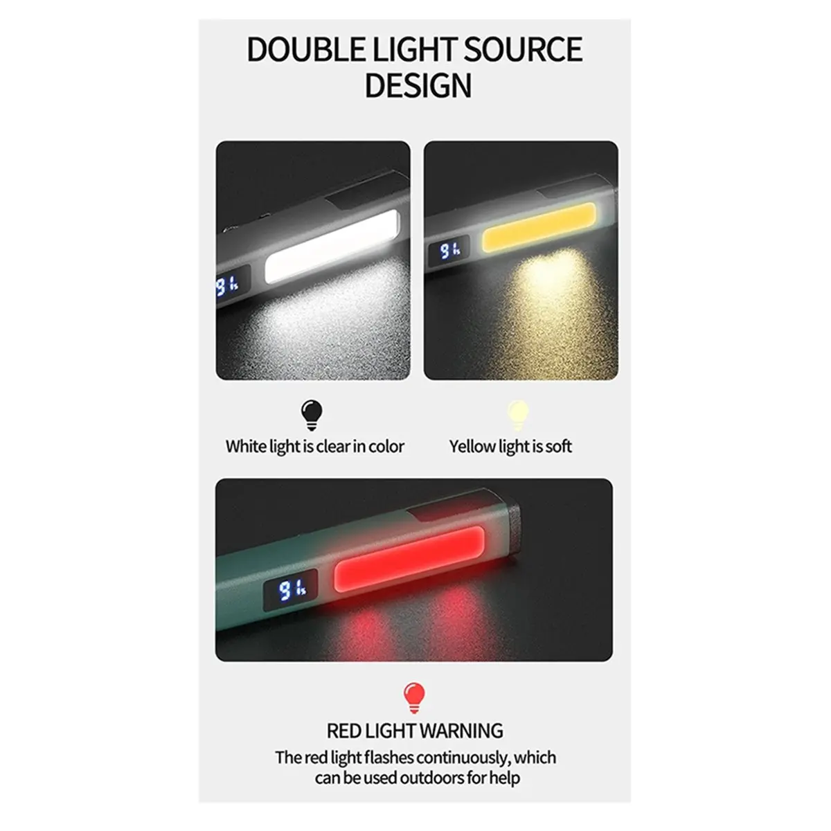 618 Mega Sale Rechargeable COB LED Pen Flashlight with Magnet for Outdoor and Work Mini Cob Light Magnets