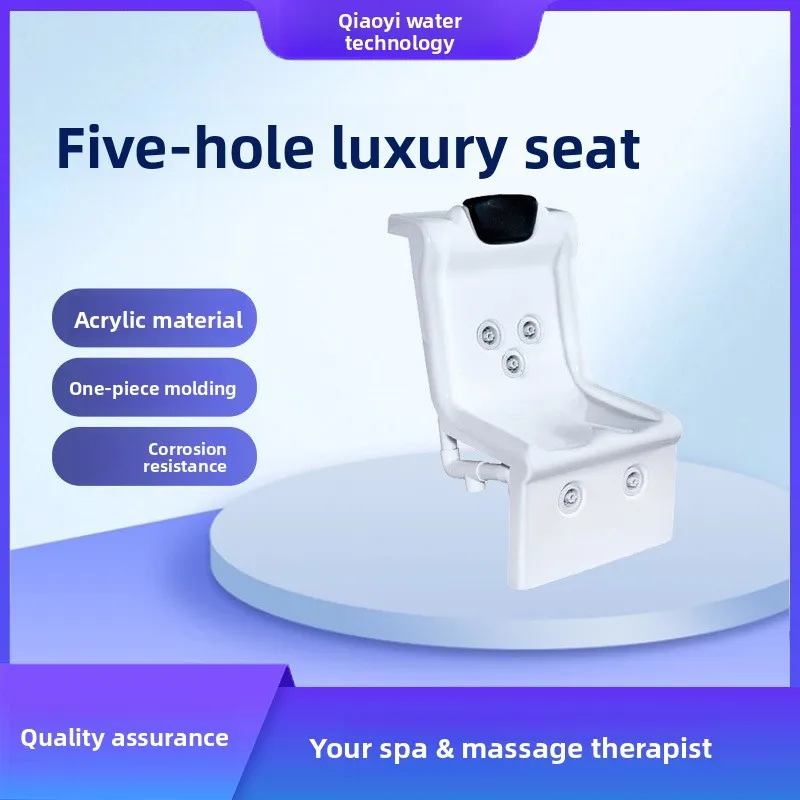 Swimming Pool Spa Water Bed Massage Seat, Hot Spring Massage Pool Acrylic Impact Wave Seat Spa Equipment