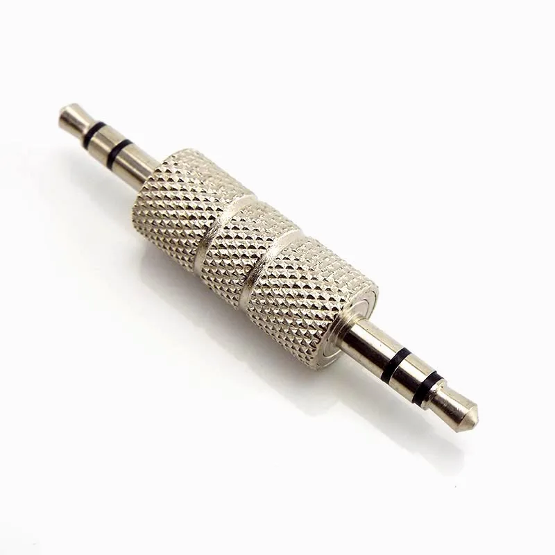 5/10PCS Connector 3.5MM Jack to Jack Straight Adapter Real Audio Connector Adapter 3.5mm 3 Pole Earphone Plug Extanded Wire C3