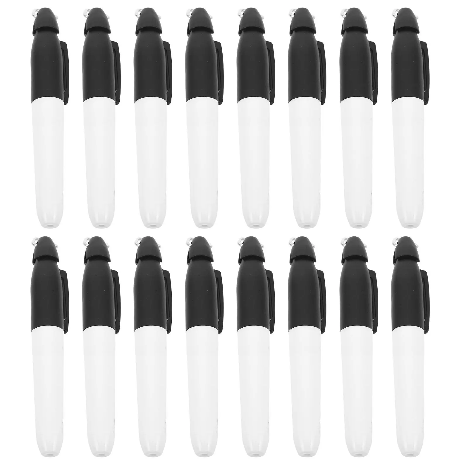 50Pcs Mini Black Permanent Markers Triangle Clip Golf Ball Marking Pen Portable Drawing Markers Golf Line Drawing Marker Pen