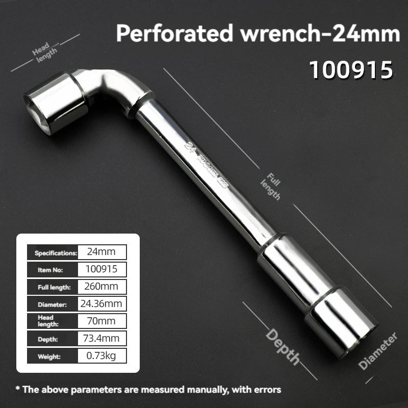 TUOSEN L Type Pijp Perforatie Elleboog Moersleutel Dubbele Kop Buitenste Hexagon Socket Mouw Spanner Verwijderen Fix Schroef Moer