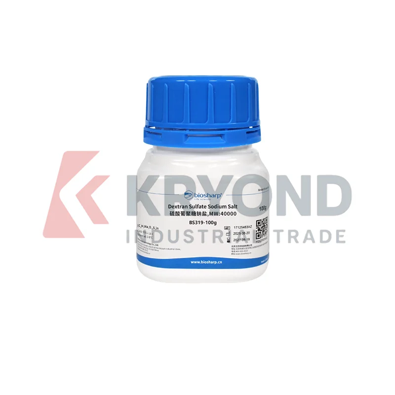 BIOSHARP BS319 DSS Dextran Sulfate Sodium Salt MW40000 Laboratory Reagent Polymer Material Analysis Research Lab Use 25g 100g