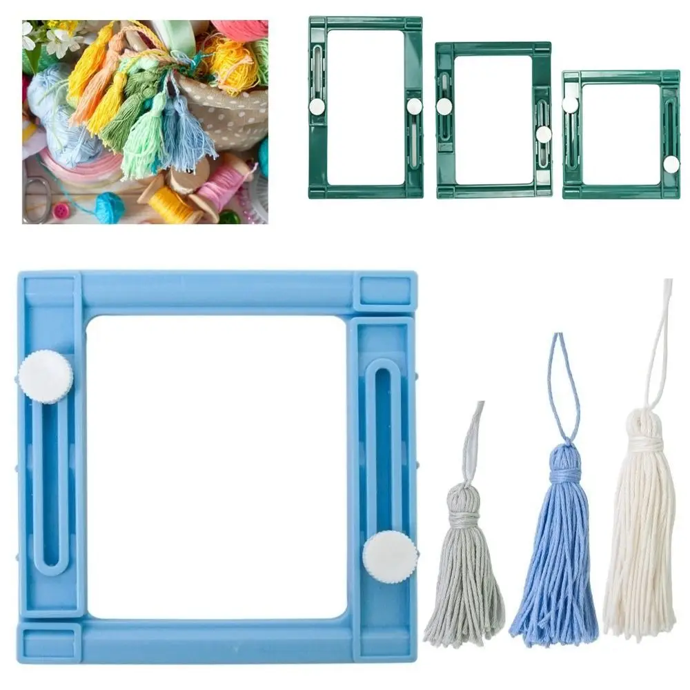 

Kids Hand-knitting Tassel Maker Handmade DIY Craft Ajustable Tassel Tool Plastic Manual Weaving Tools Sewing Supplies