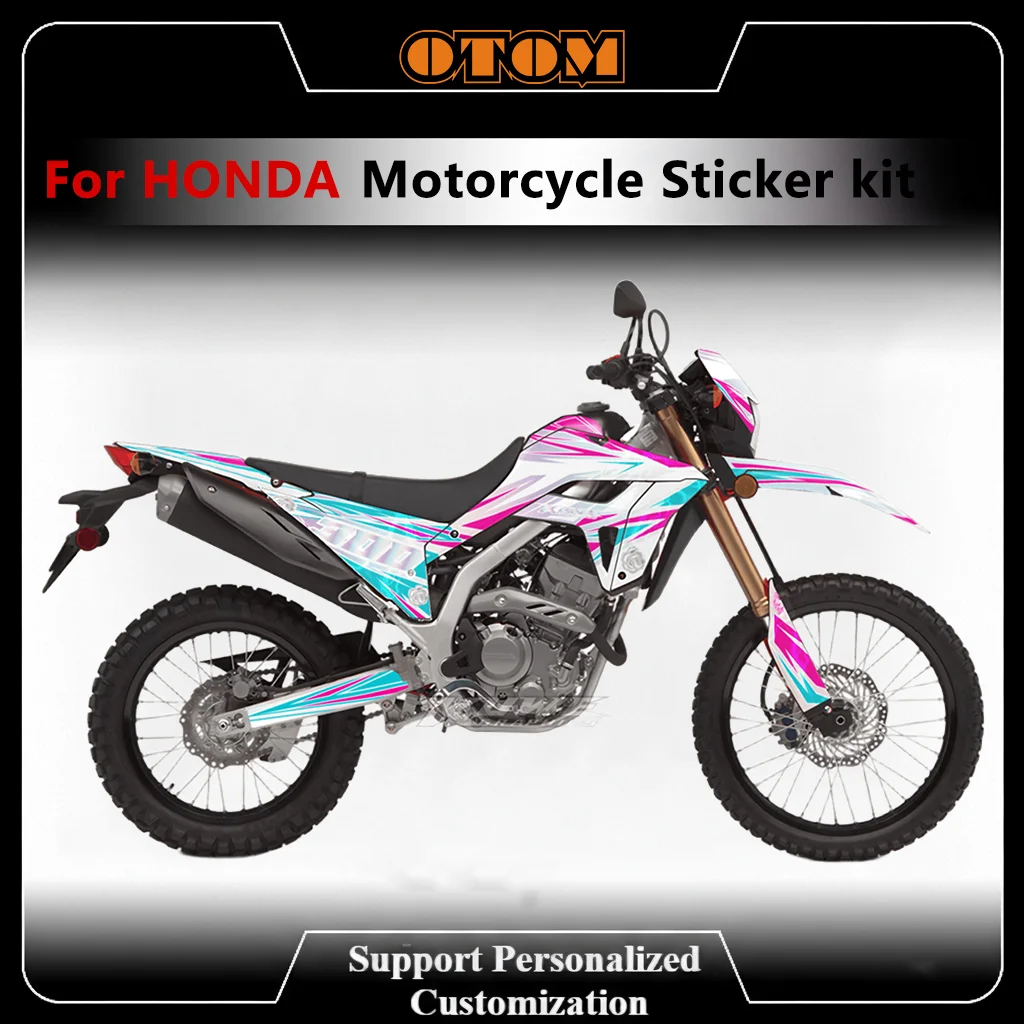 otom-customize-motorcycle-full-graphics-decals-for-honda-crf300l-2021-2024-2025-2026-holographic-background-sticker-kit