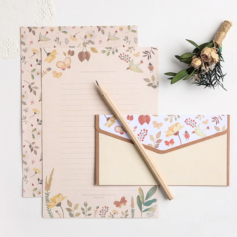 36pcs Envelope for Letters  Flowers Ins Retro Romance Envelopes for Invitations Wedding Greeting Card Letter Paper Stationery