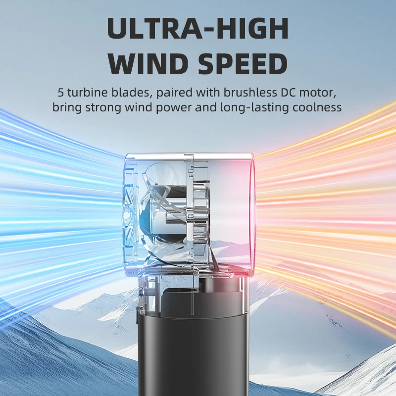 Piccolo ventilatore portatile a turbina spray mini ventilatore rifornimento d'acqua campeggio esterno dormitorio domestico portatile USB raffreddamento estivo