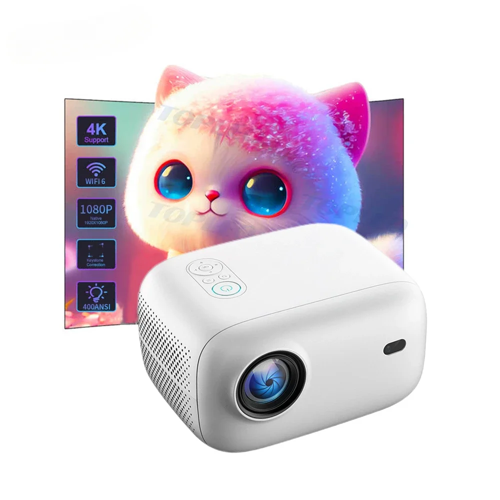 

Portable Light Emitting Diode Full High Definition Projector Mini 4k LCD Smart Android 11 1080 Resolution