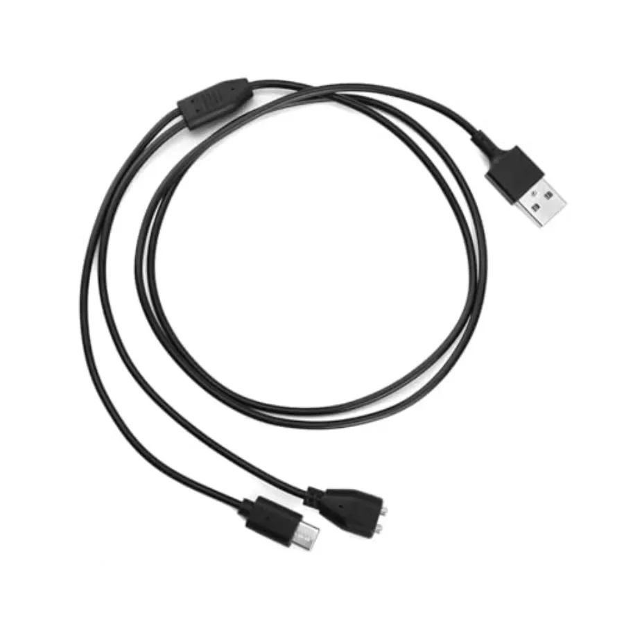 سلك شاحن بياقة صدمة للكلاب، أسود 2 في 1، شحن مغناطيسي وكابل طاقة سلك USB للتدريب متوافق مع Delup