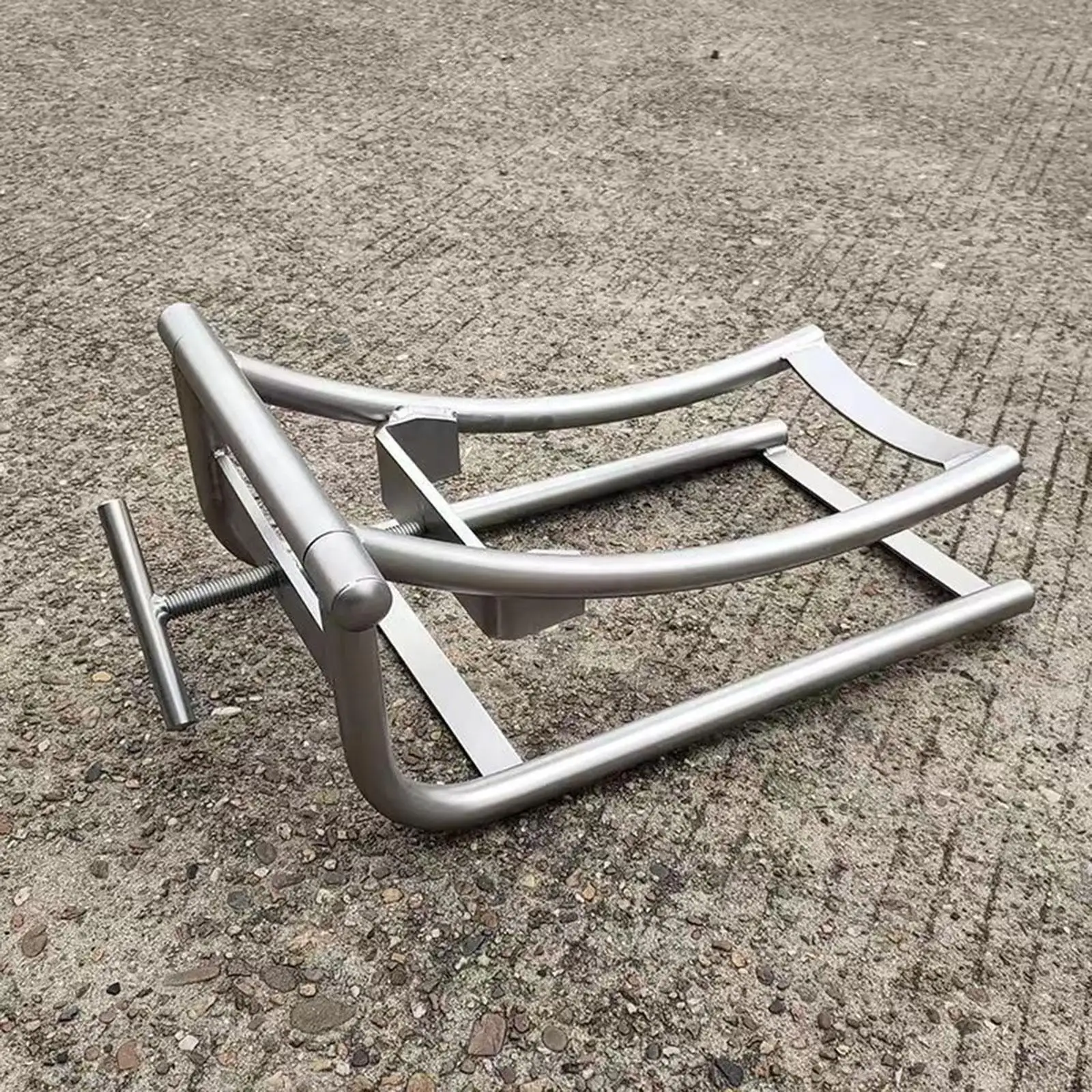 

Подставка для мотоциклетных колес, стабильная опора для шин, сверхпрочная стальная конструкция для регулировки переднего и заднего колеса