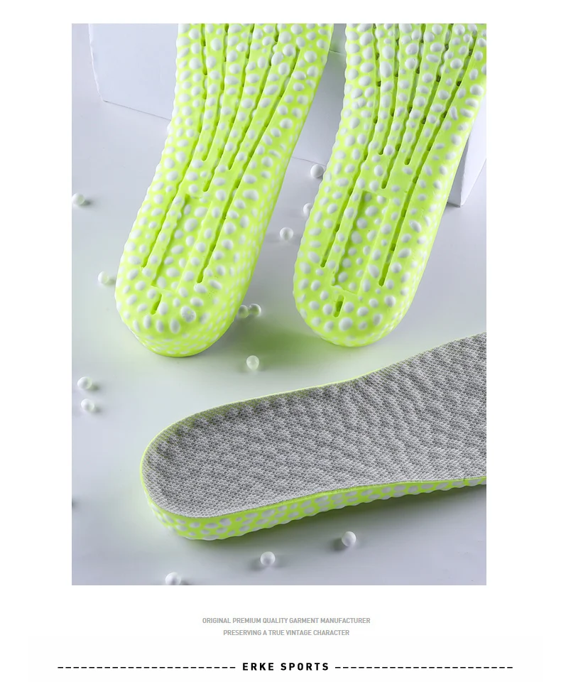 Erhöhung der Laufsohle für Schuhe, PU-Reispartikelschaum, atmungsaktiv, weich, Wandern, schützt Knie, Vorlagen, Füße, Männer und Frauen – Detail 11