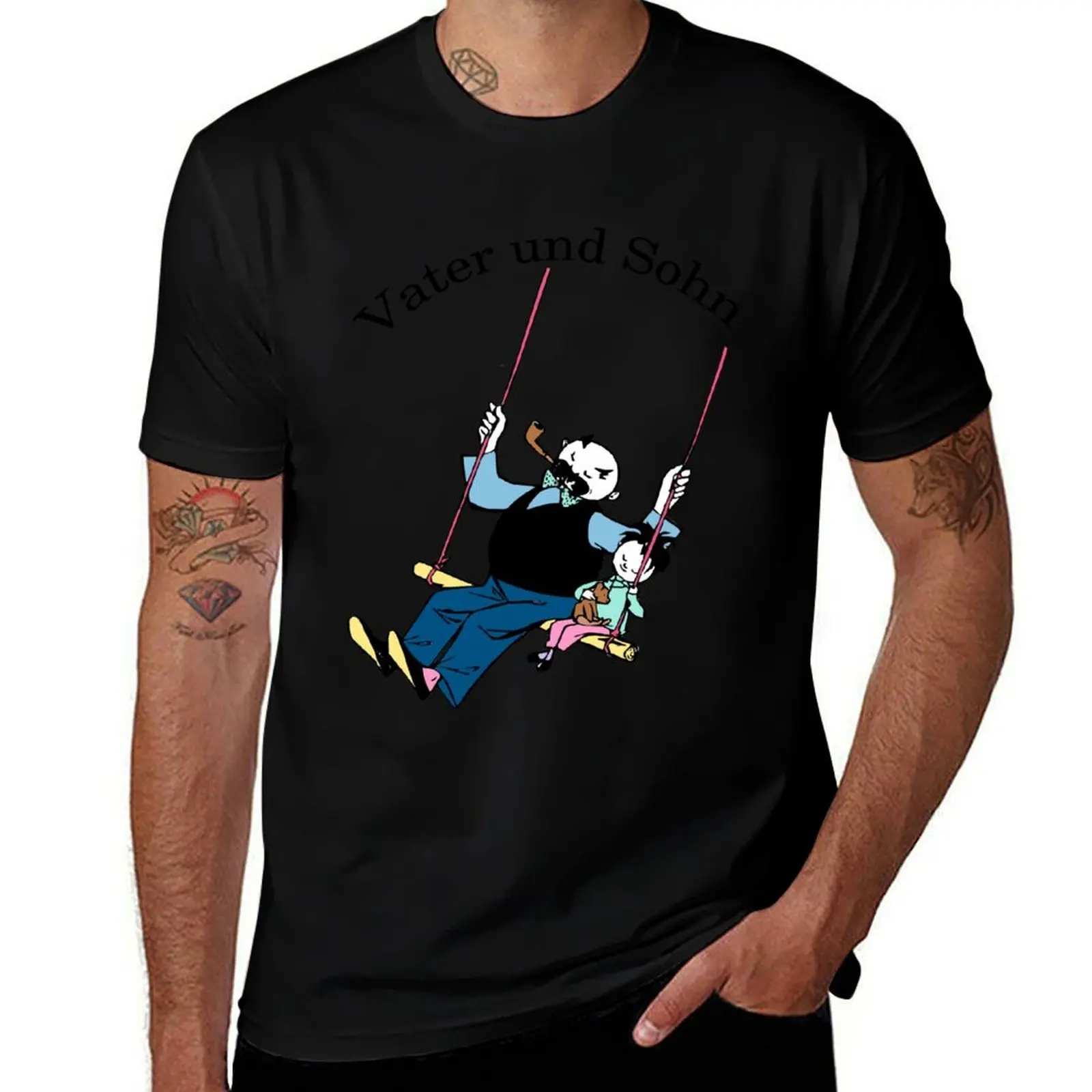 quien disfruta de un día relajante. Experimentan muchas aventuras juntos. Los dibujos cómicos de Erich Ohser, también conocido como e.o.plauen, camiseta.