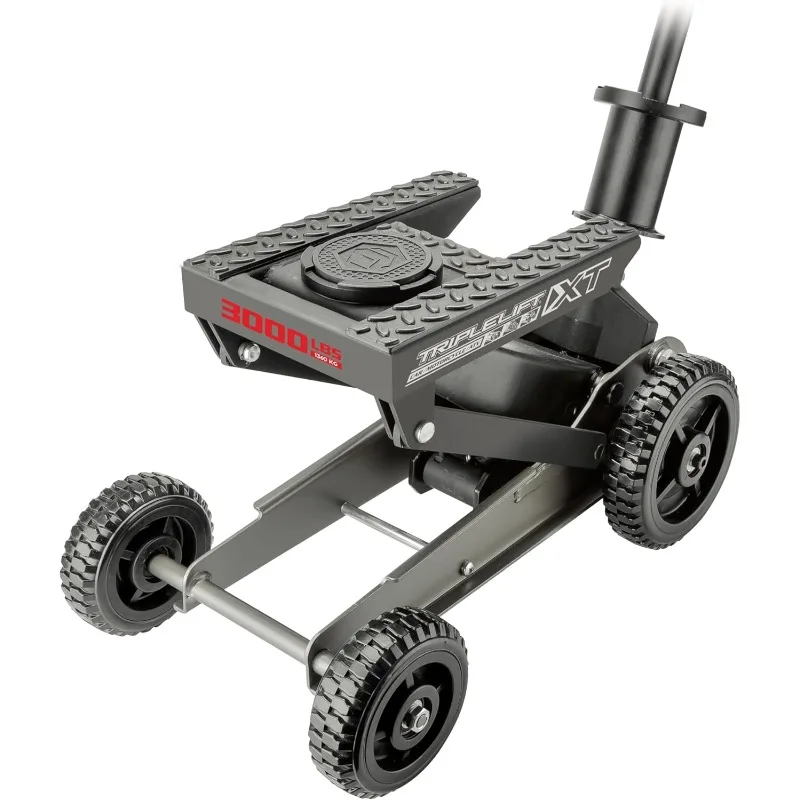 

Powerbuilt Big Wheel Triple Lift Garage Jack, 3000 Pound Off Road Lift, Truck, Car, Motorcycle 1.5 Ton Capacity, 620613ECE