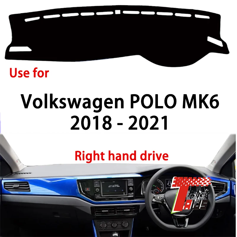 

Замшевый чехол TAIJS высокого качества для приборной панели Volkswagen Polo MK6 2018-2021, лидер продаж