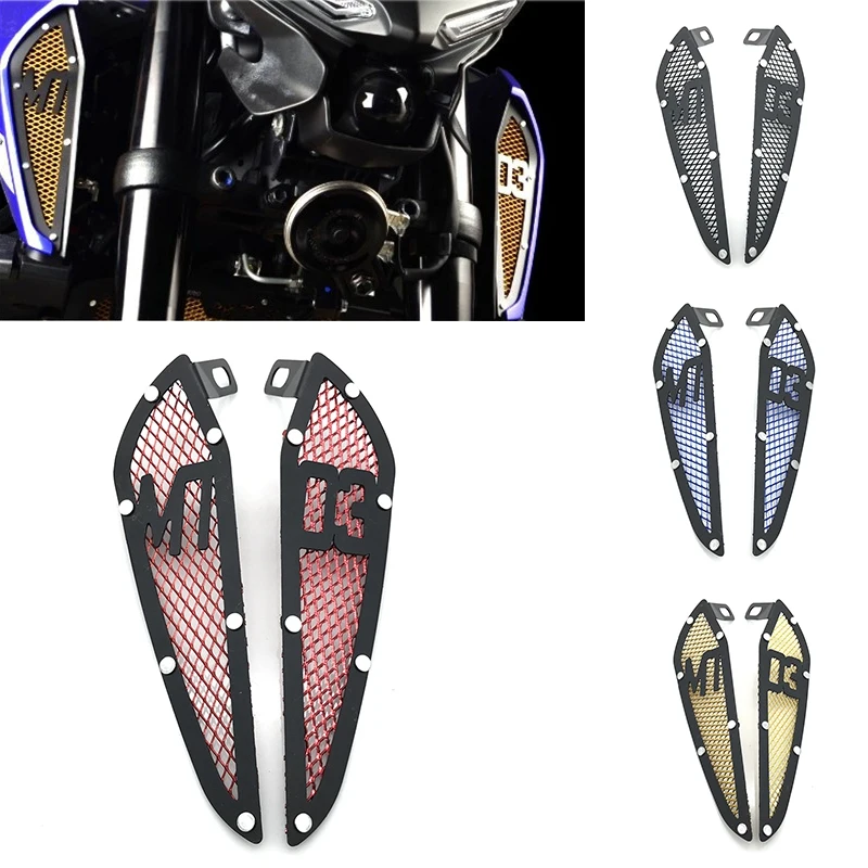 Motorcycle Fuel Tank Air Intake Mesh Inlet Decorative Guard Cover For YAMAHA MT03 MT-03 2020 2021