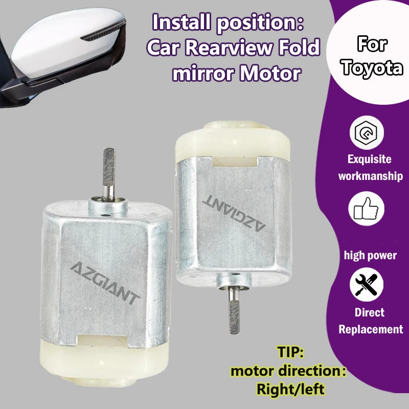 

AZGIANT Car Rearview mirrors folding inner motor For Toyota HiLux REVO VIGO IMV Rocco/Prado 2700/Previa ACR50 side mirror adjust