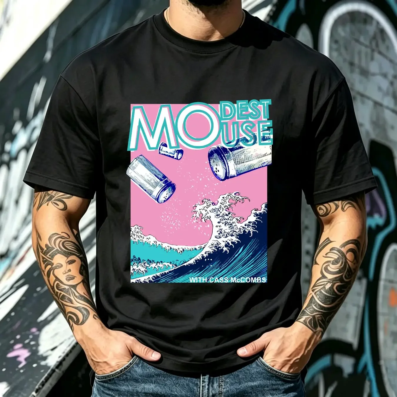washed T Shirt Modest Mouse Band Poster Concert All Size S 5XL CS0135 long or short sleeves vintage Washed graphic